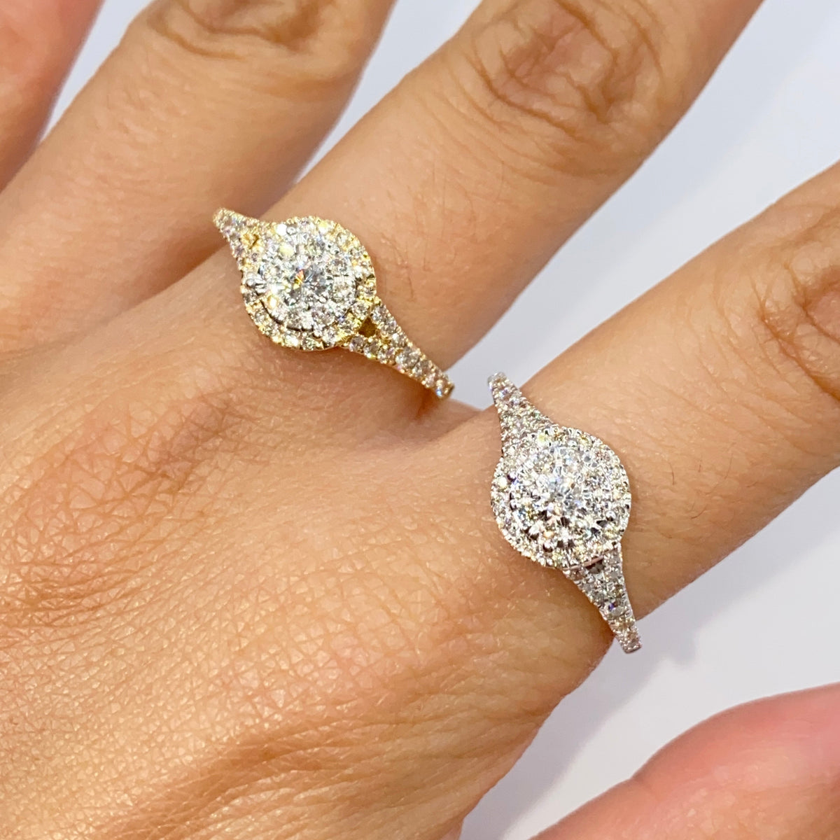 14K Gold Ballad Circle Diamond Engagement Ring - additional product view 2