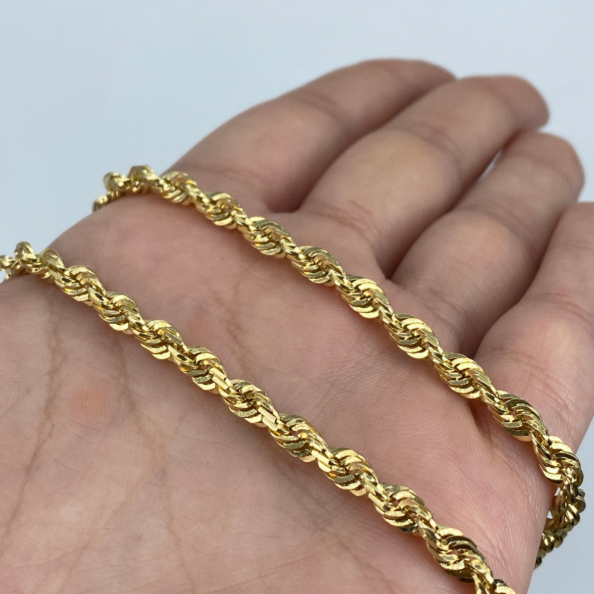 10K Gold 4mm Rope Chain 23 in - additional product view 6