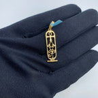 14K Gold Cathedral Diamond Pendant - additional product view 5