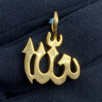 14K Gold Allah Diamond Pendant - additional product view 4