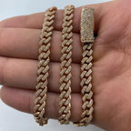 14K Gold 6.5mm Cuban Diamond Chain 16–22 in - additional product view 6