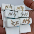 14K Gold Lightning Diamond Earrings - additional product view 5