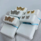 14K Gold Butterfly Diamond Earrings - additional product view 5
