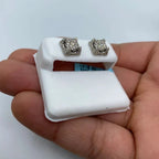 14K Gold Castle Diamond Earrings Large - additional product view 4
