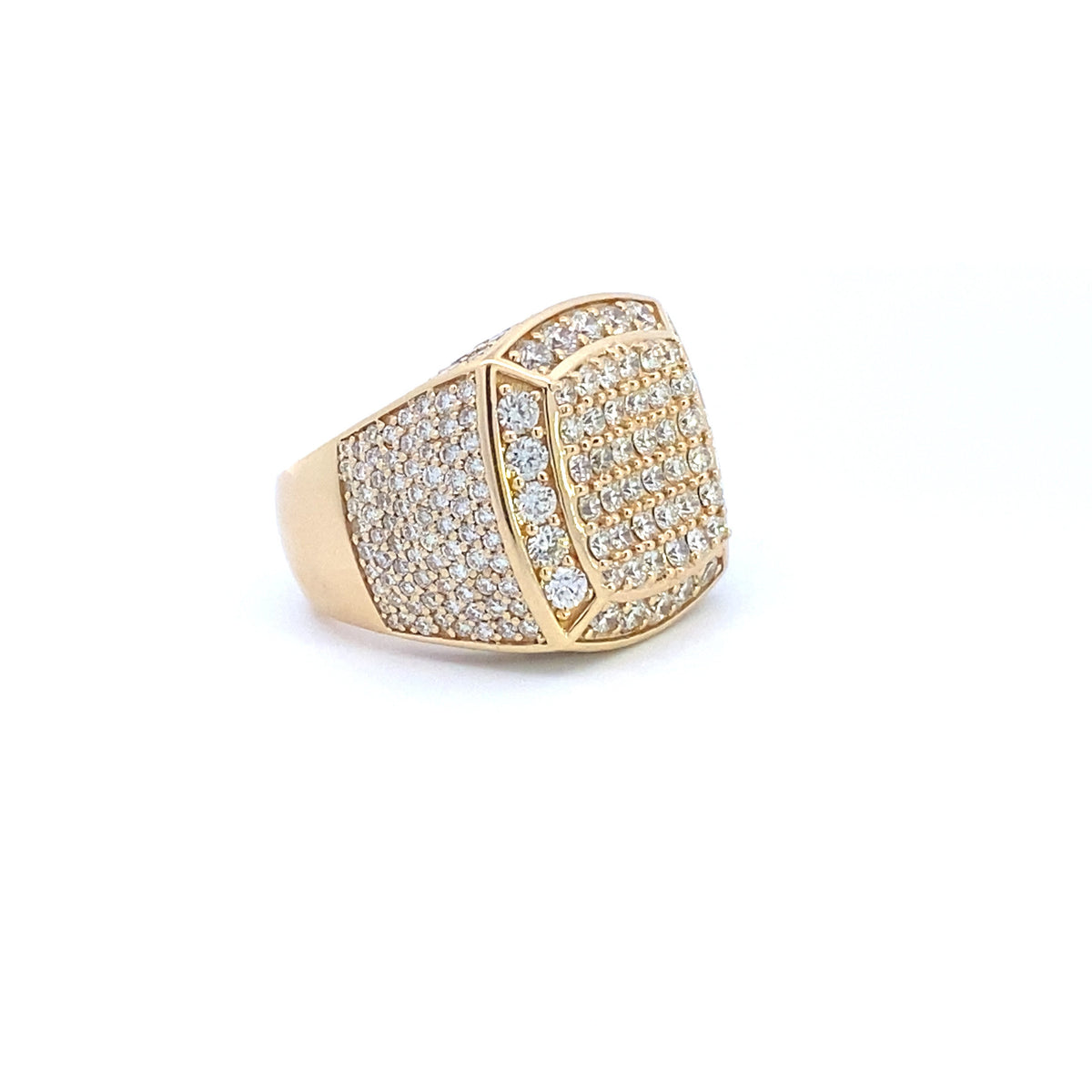 14K Gold Jumbo Square Diamond Ring - additional product view 5