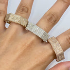 10K Gold 8.2mm Iced Diamond Ring - main product photo
