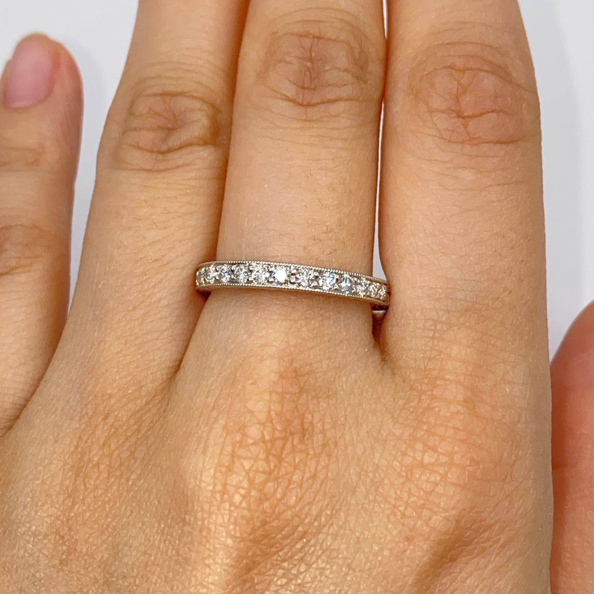 Platinum Florence Diamond Band Ring - additional product view 3