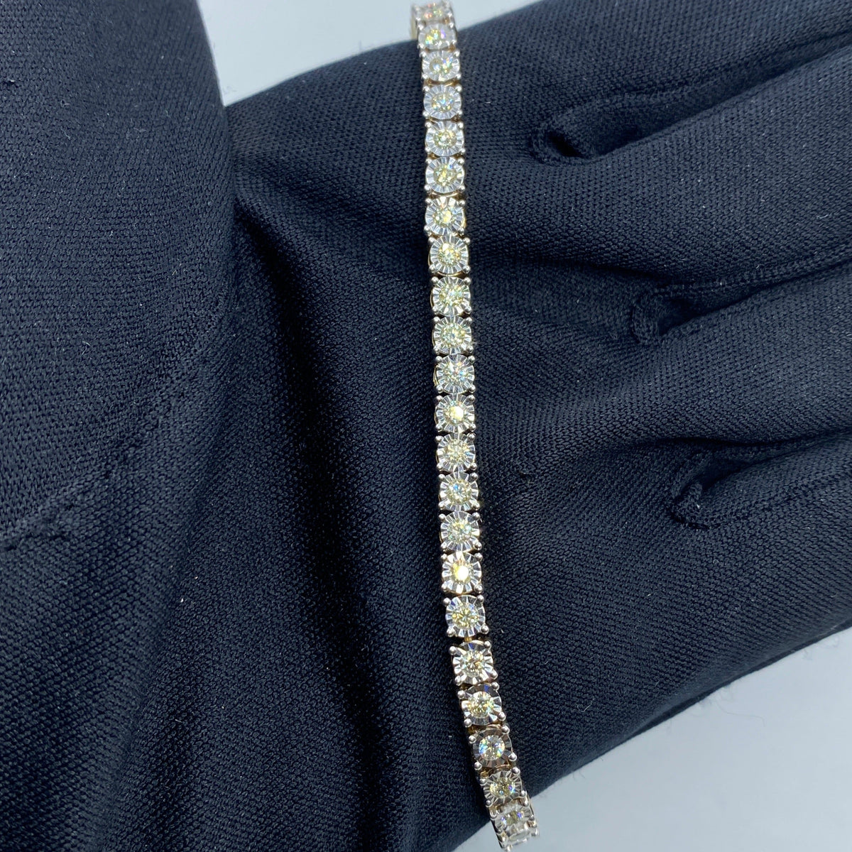10K Gold 4.5mm Tennis Diamond Bracelet 7.5 in - additional product view 2