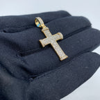 14K Gold Old Latin Cross Diamond Pendant - additional product view 3