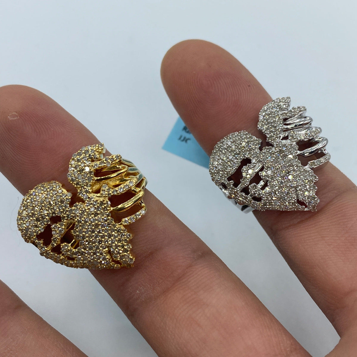 14K Gold Zombie Heart Diamond Ring - additional product view 5