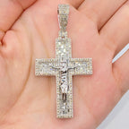 14K Gold Sunday Cross Diamond Pendant - additional product view 5