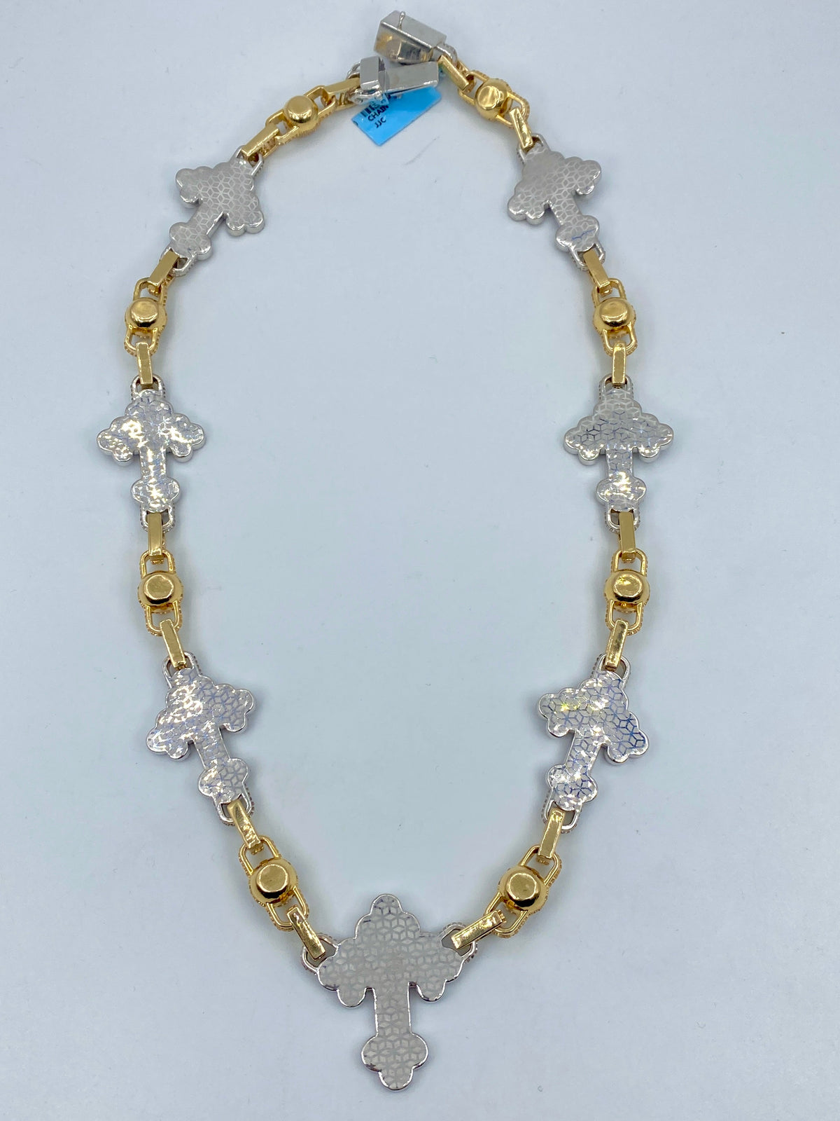 Jumbo Baguette Cross Diamond Chain - additional product view 8