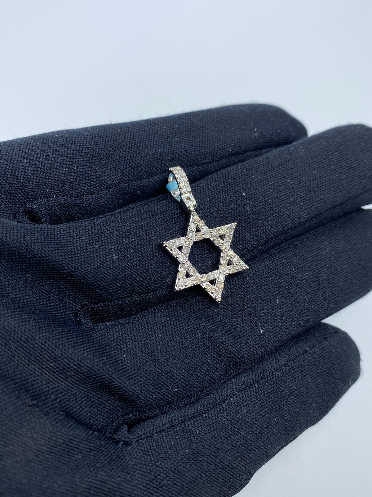 14K Gold Star of David Pendant - additional product view 3