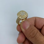 14K Gold Square Madrid Diamond Ring - additional product view 8