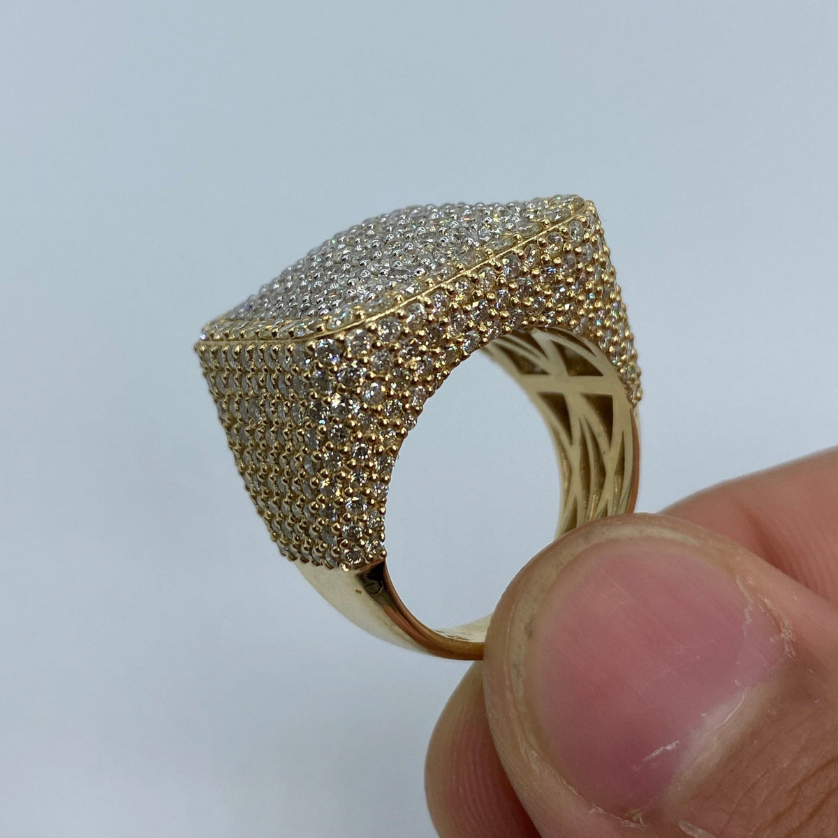 14K Gold Square Forever Diamond Ring - additional product view 7