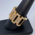 10K Gold/14K 15mm Watchband Diamond Ring - additional product view 6
