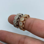 14K Gold Space Flower Diamond Ring 1.8 Ct - additional product view 5