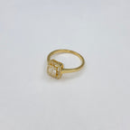14K Gold Palace Square Halo Diamond Baguette Engagement Ring - additional product view 12