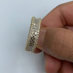 14K Gold Diamond Baguette Center Ring - additional product view 4
