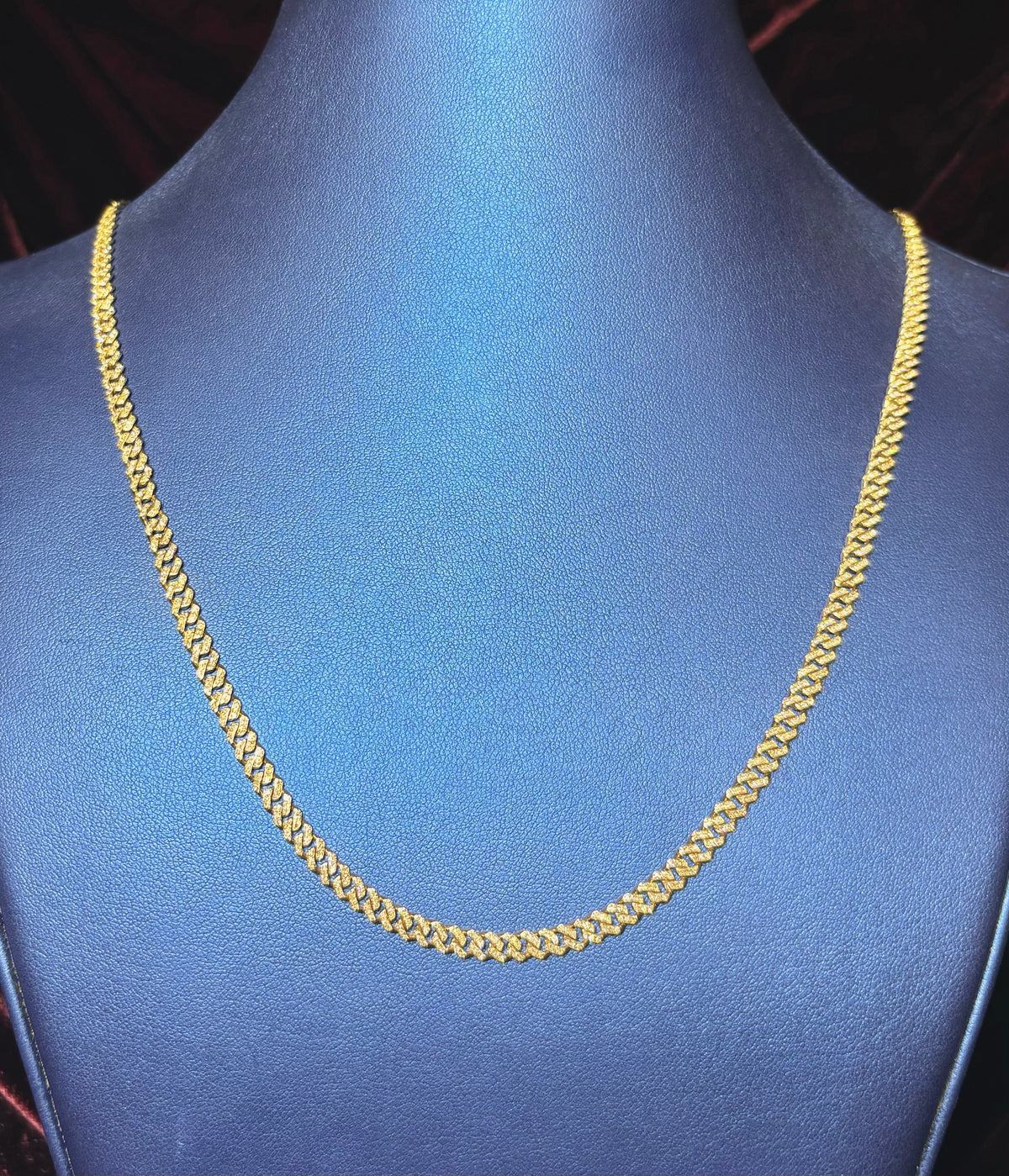 10K Gold 4mm Cuban Link Diamond Chain 16–24 in - additional product view 6