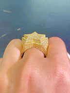 10K Gold 3D Star Diamond Ring - additional product view 4
