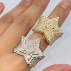 10K Gold/14K Halo Star Diamond Ring - additional product view 3