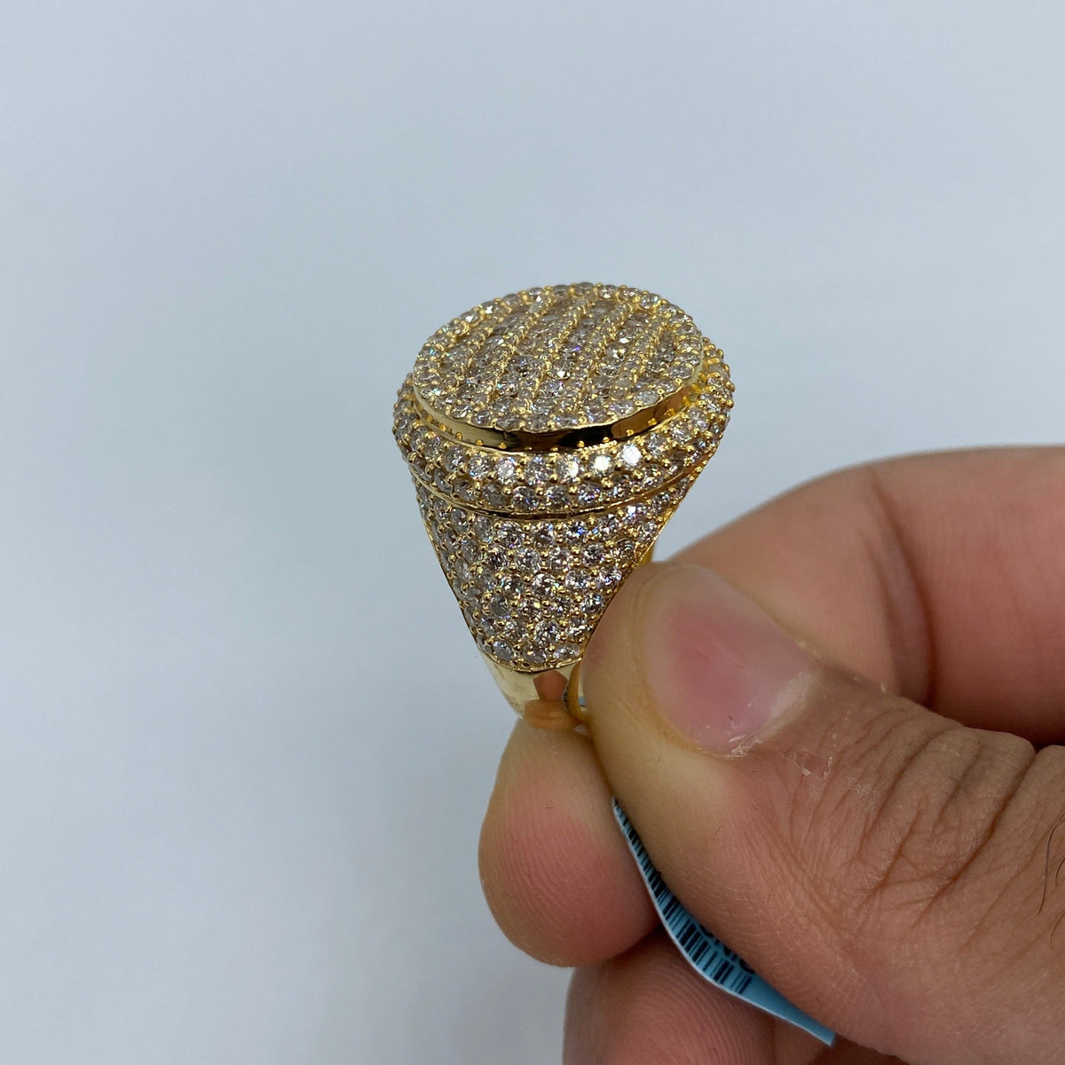 14K Gold Circle Diamond Ring - additional product view 5