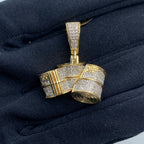 10K Gold Bundles of Cash Diamond Pendant - additional product view 2