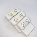 14K Gold Treasure Heart Diamond Earrings - additional product view 2