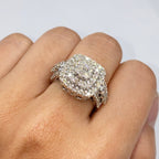 14K Gold 14.2mm Rounded Square Engagement Diamond Ring - additional product view 4