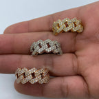 10K Gold Big & Bold Cuban Link Diamond Ring - additional product view 3