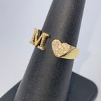 Initial Letter Heart Diamond Ring - additional product view 29