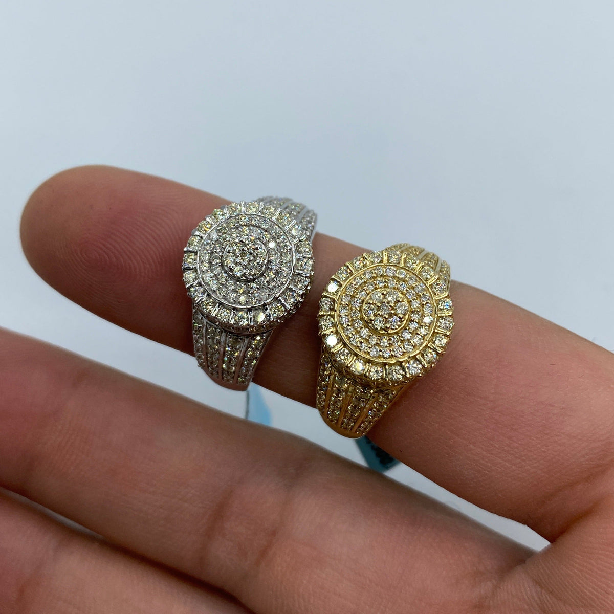 14K Gold Petite Circle Wave Diamond Ring - additional product view 2