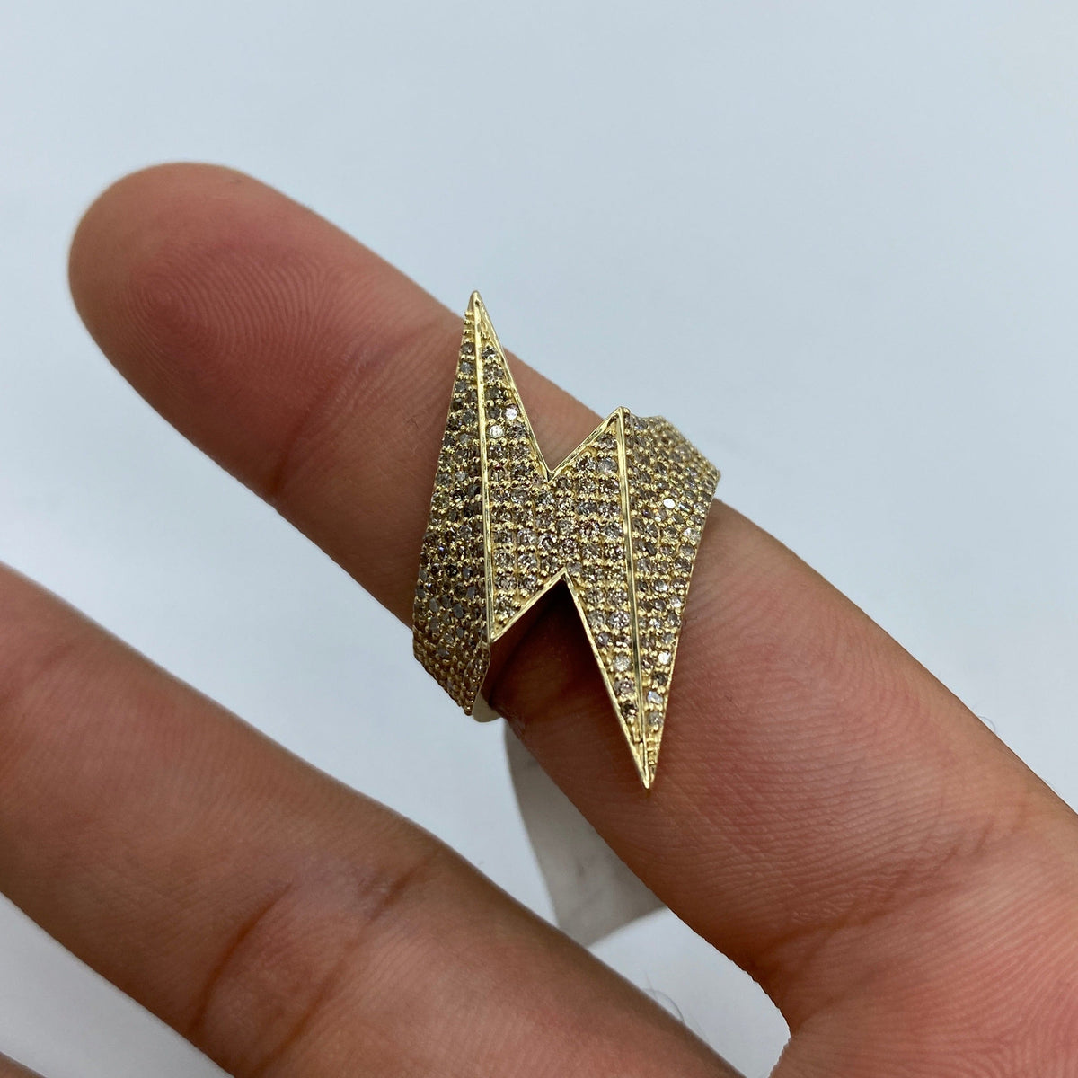 14K Gold Lightning Diamond Ring - additional product view 3