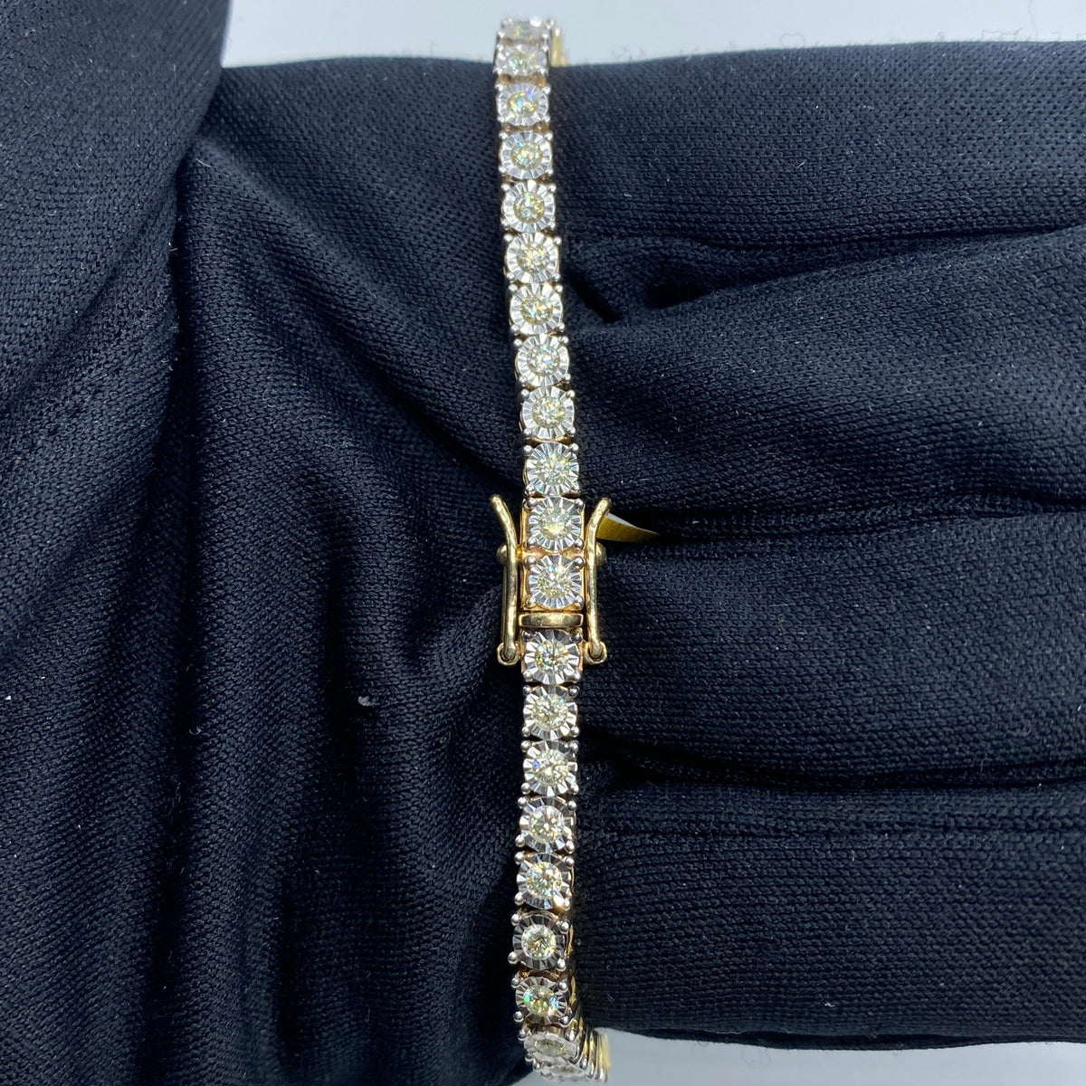 10K Gold 4.5mm Tennis Diamond Bracelet 7.5 in - additional product view 4