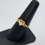 14K Gold Infinity Heart Diamond Engagement Ring - additional product view 6