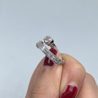 14K Gold Regal Bangle Diamond Baguette Ring - additional product view 7