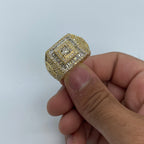 14K Gold Diamond Baguette Power Ring - additional product view 2