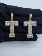 Initial T Baguette Diamond Pendant - main product photo