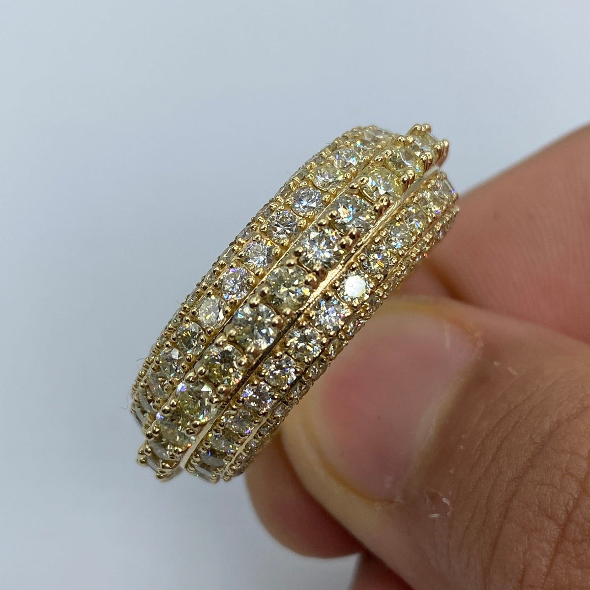 14K Gold California Eternity Diamond Ring 9.9 Ct - additional product view 2
