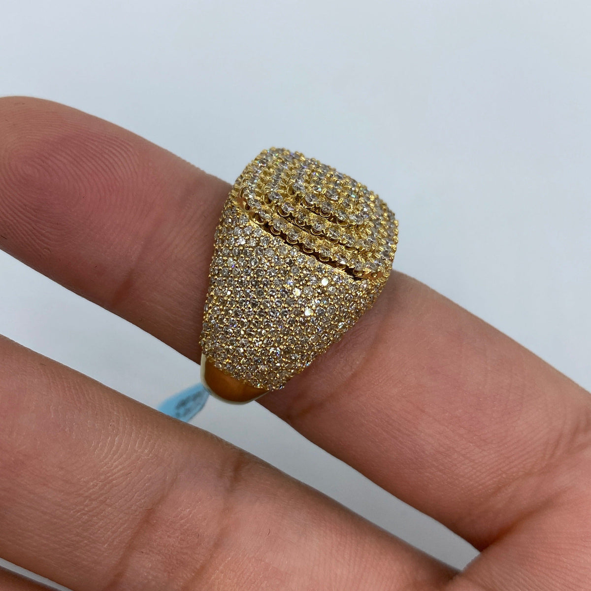 14K Gold Rounded Square Diamond Ring - additional product view 6