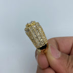 14K Gold Diamond Baguette Castle Ring - additional product view 5