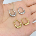 14K Gold Vegas Hoop Earrings - additional product view 2
