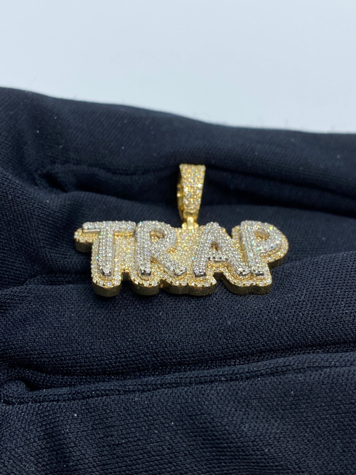 Trap Name Diamond Pendant - additional product view 4