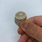 14K Gold Circle Web Diamond Ring - additional product view 2