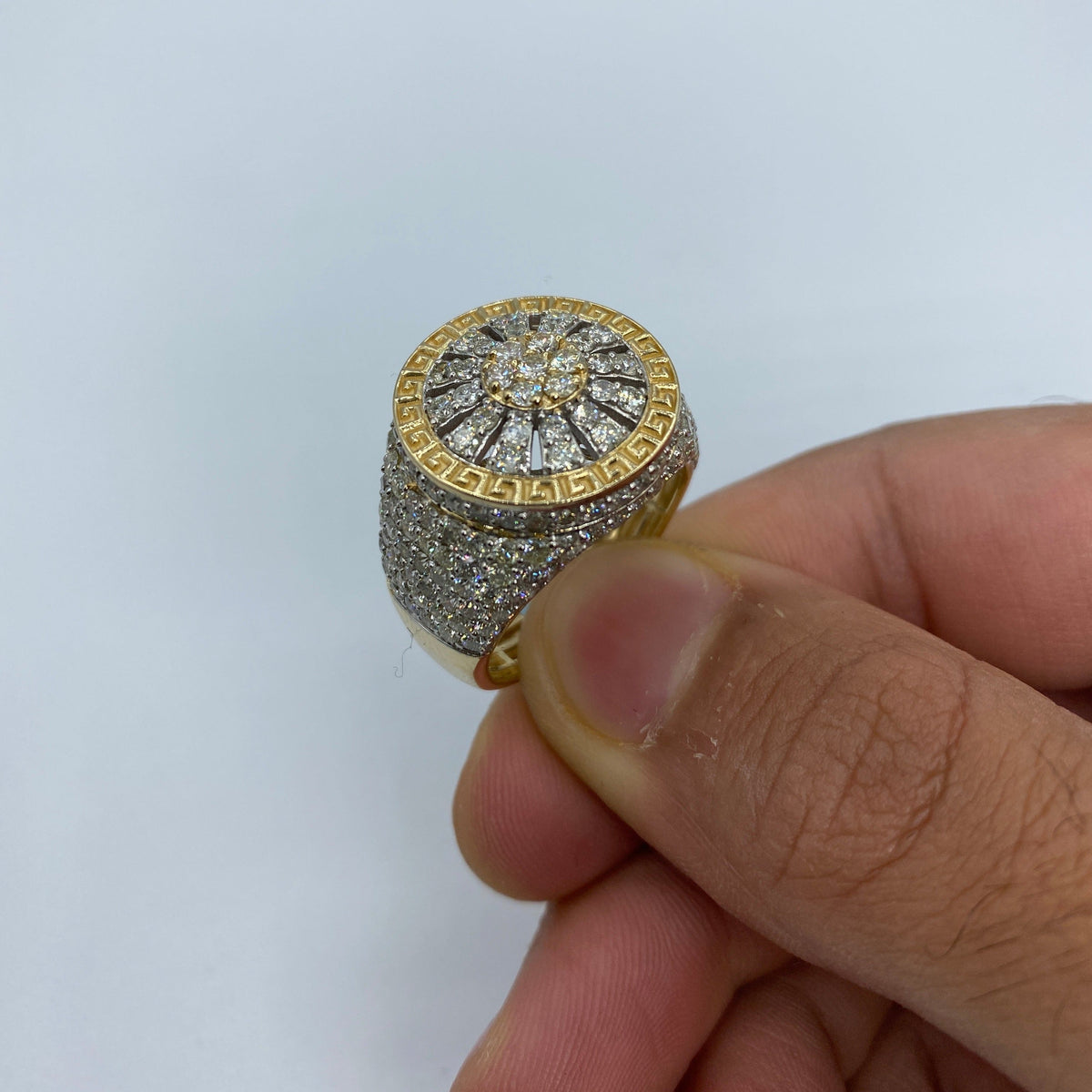14K Gold Circle Web Diamond Ring - additional product view 2