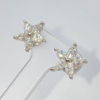 14K Gold Summer Flower Diamond Earrings - additional product view 7