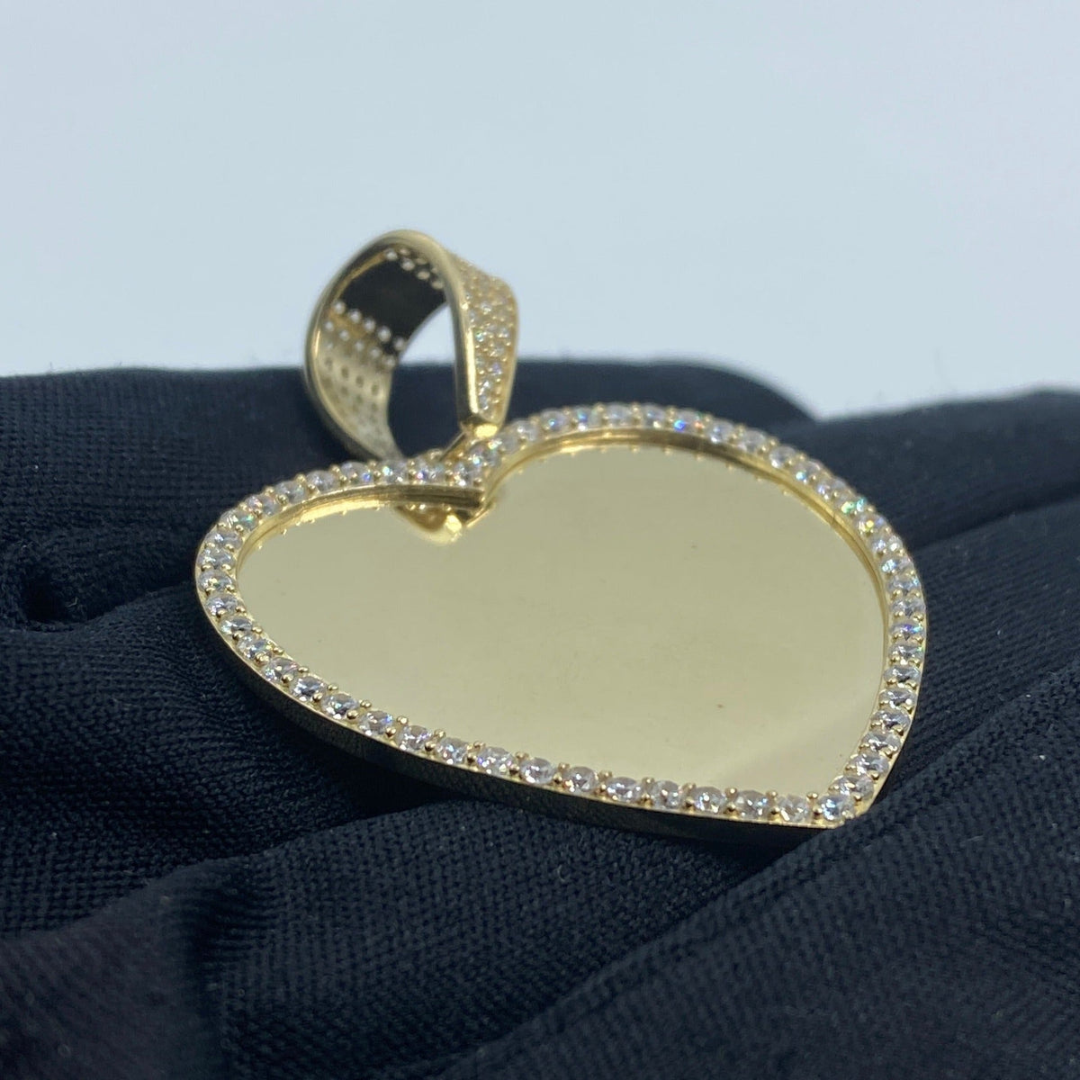 10K Gold Heart Picture Photo Pendant - additional product view 3