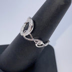 14K Gold Heart Infinity Diamond Ring Adjustable Band - additional product view 3