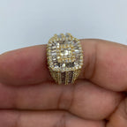 14K Gold Square Diamond Baguette Ring - additional product view 3